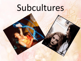 Subcultures - PPt4WEB.ru