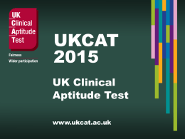 UK Clinical Aptitude Test