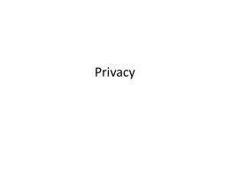 Privacy - University of Utah