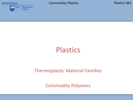 Lesson 1 Material Families 1 - Plastics Car