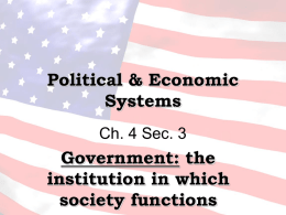 Political & Economic Systems