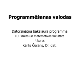 Programmēšanas valodas