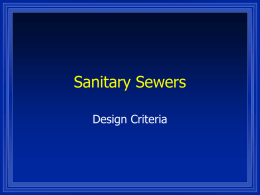 Sanitary Sewers - Mohawk College
