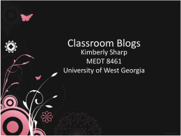Classroom Blogs - University of West Georgia