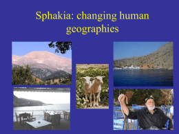 Sfakia: changing human geographies