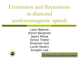 Frustration and fluctuations in various spinels