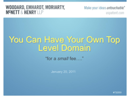 You Can Have Your Own Top Level Domain