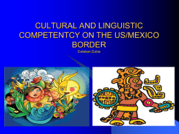 CULTURAL AND LINGUISTIC COMPETENTCY ON THE …