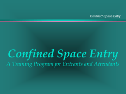 Permit Required Confined Space Controls