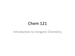 Chem 121 - Pierce College