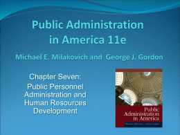 Public Administration in America 11e Michael E. Milakovich
