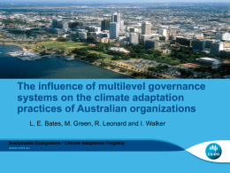 Climate adaptation practices in Australian organizations