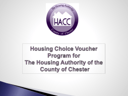 Housing Authority of the County of Chester - HACC