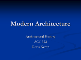 Modern Architecture - University of Southern Mississippi