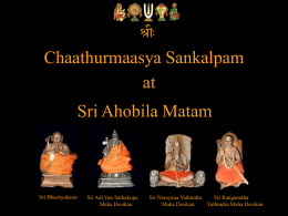 Chaturmasya Sankalpam