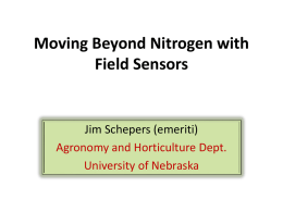 Moving Beyond Nitrogen with Field Sensors
