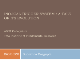 Development and implementation of the trigger system for
