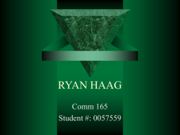 RYAN HAAG - California State University, Fresno