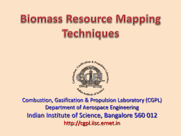 Mapping of Biomass resources in Selected States