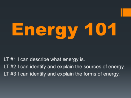 Energy 101 - Kentucky Department of Education
