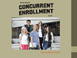 UVU Concurrent Enrollment
