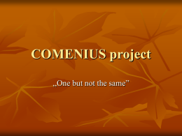 COMENIUS project