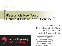 Missional Church in Culture