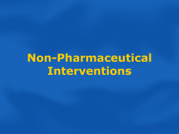 Non-pharmaceutical Interventions to Contain a Pandemic