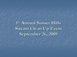 1st Annual Sunset Hills