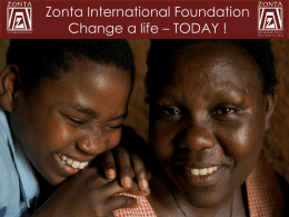 Zonta International Foundation Your Gift Changes Lives