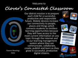 Clover’s Connected Classroom