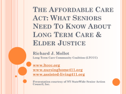 Protection for Seniors in the Affordable Care Act