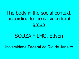 The body in the social context, according to the