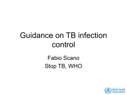 Guidance on TB infection control