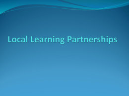 Local Learning Partnerships