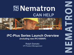 iPC-Plus Series Launch Overview March 2014