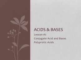 Acids & Bases - Westgate Mennonite Collegiate