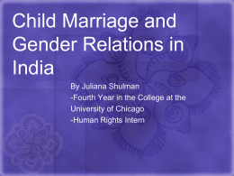 Child Marriage in India