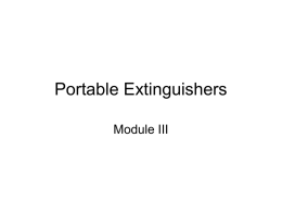 Portable Extinguishers - evfd