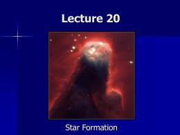 Star Formation - McMurry University