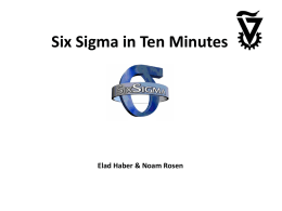 Six Sigma in Ten Minutes