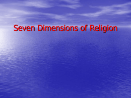 Seven Dimensions of Religion