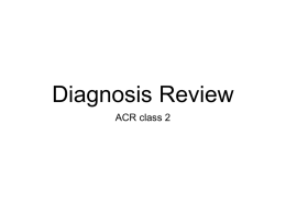 Diagnosis Review - Acupuncture and Massage College
