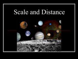 Scale and Distance