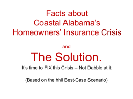 Facts about Coastal Alabama’s Homeowners’ Insurance Crisis