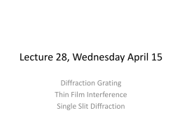 Lecture 29, Wednesday April 15