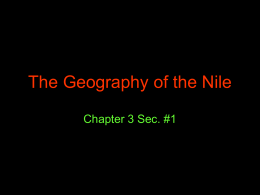 The Geography of the Nile