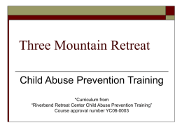 PowerPoint - Three Mountain Retreat