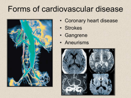 Coronary heart disease - VBIOLOGY