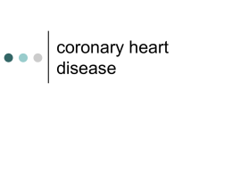 Coronary heart disease - Welcome to the BHBT Directory